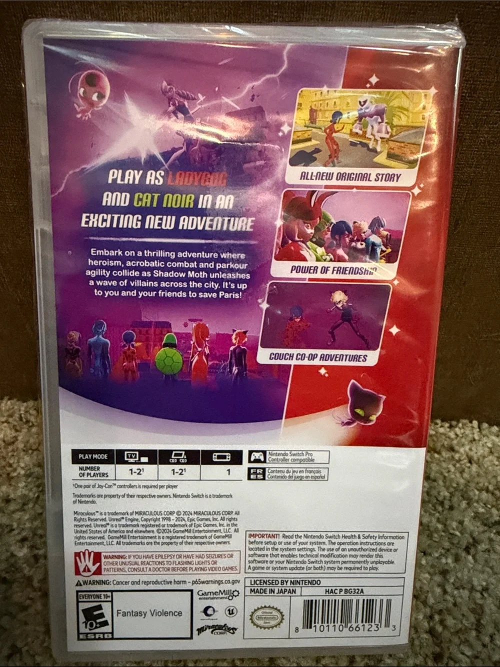 Nintendo Switch Miraculous Paris Under Siege – Purple Cover Art